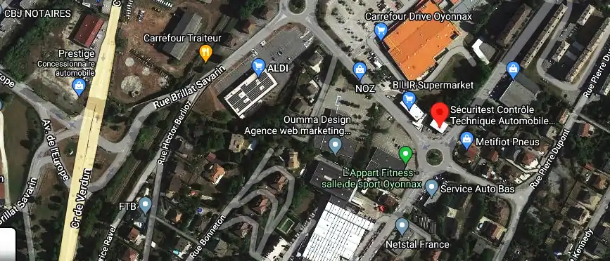 Prix contrôle technique à Oyonnax