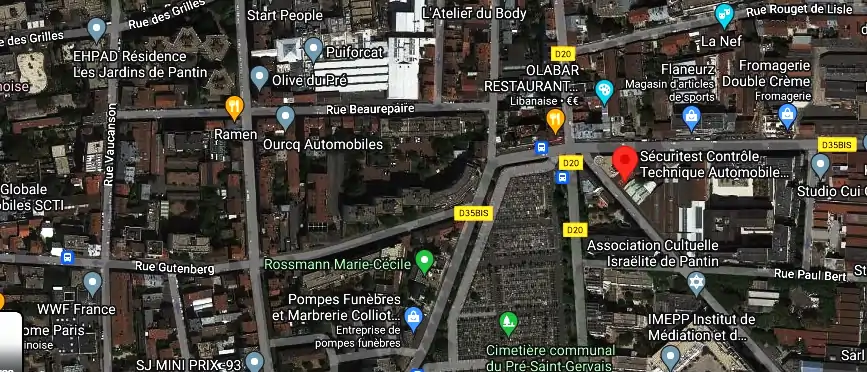 Prix contrôle technique à Pantin