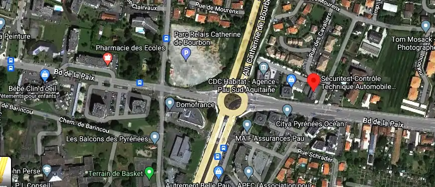 Prix contrôle technique à Pau