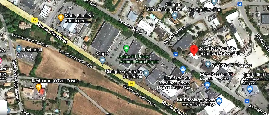 Prix contrôle technique à Privas