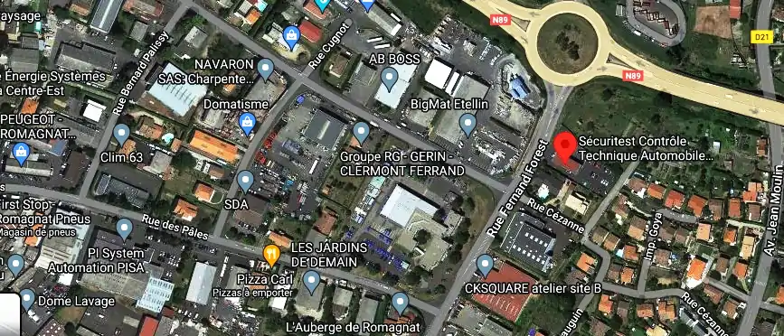 Prix contrôle technique à Romagnat