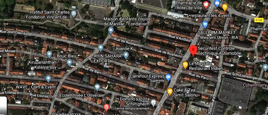 Prix contrôle technique à Schiltigheim