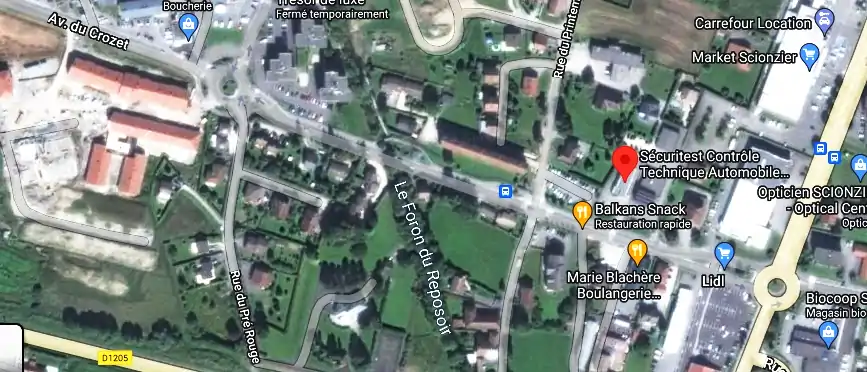 Prix contrôle technique à Scionzier