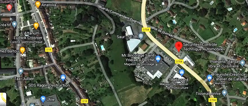 Prix contrôle technique à Saint-Yrieix-la-Perche