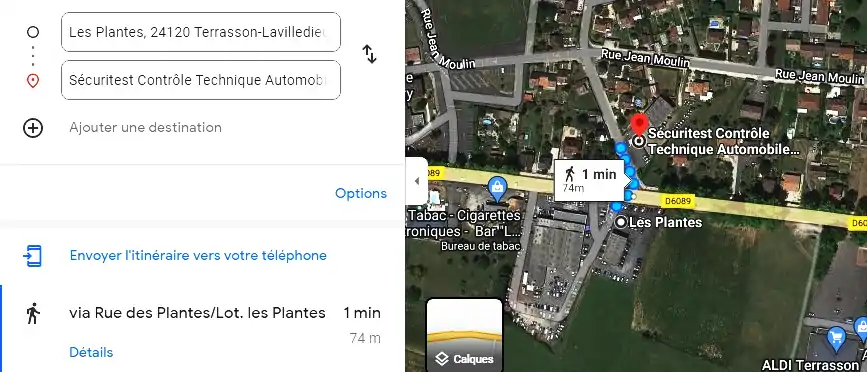 Prix contrôle technique à Terrasson-Lavilledieu