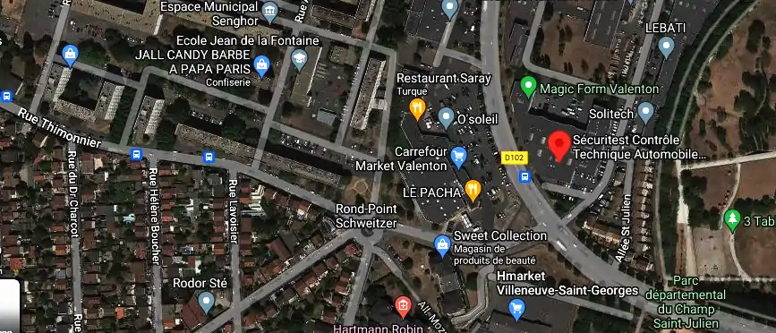 Prix contrôle technique à Valenton