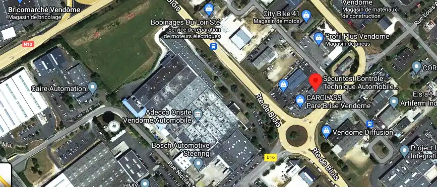 Prix contrôle technique à Vendôme