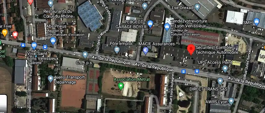 Prix contrôle technique à Vénissieux