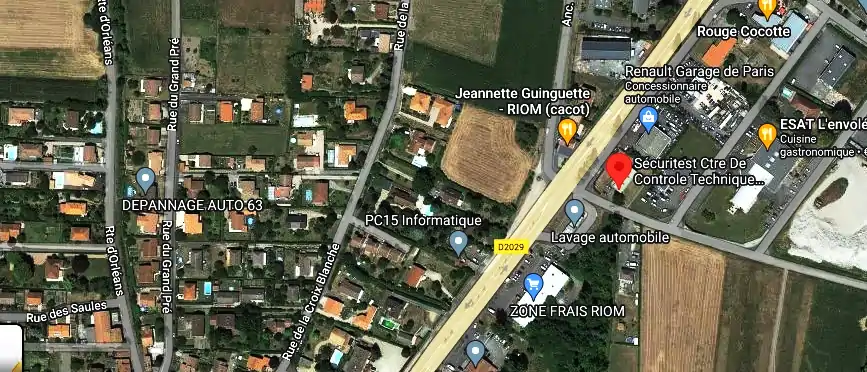 Prix contrôle technique à Riom