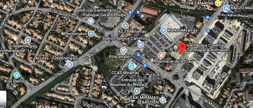 Prix contrôle technique à Miramas