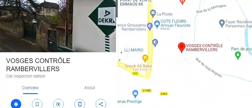 Prix contrôle technique à Rambervillers