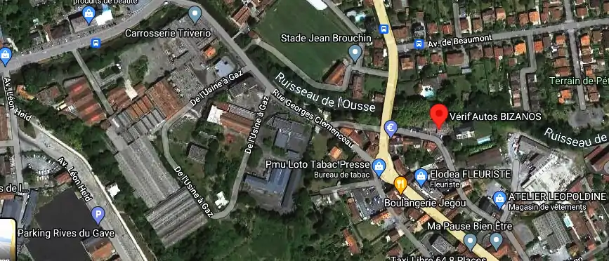 Prix contrôle technique à Bizanos