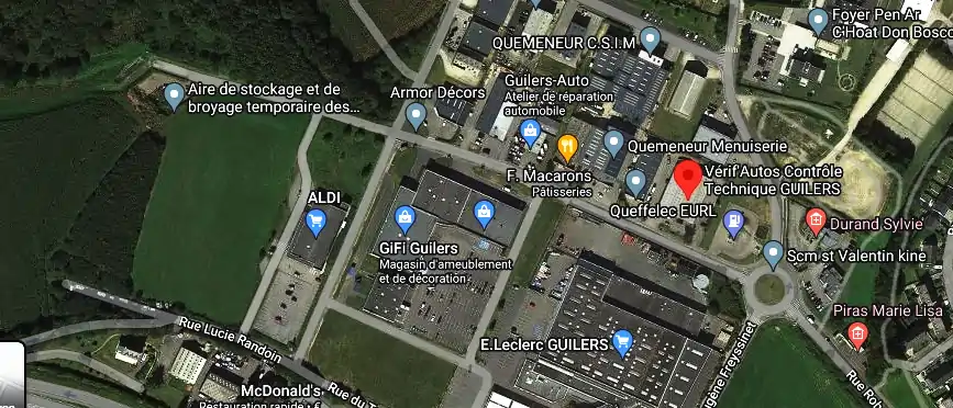 Prix contrôle technique à Guilers